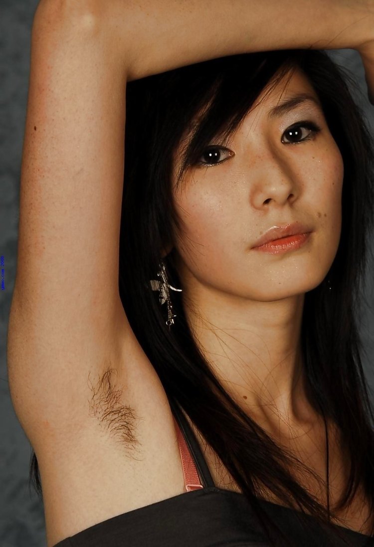 Asian with hairy armpits