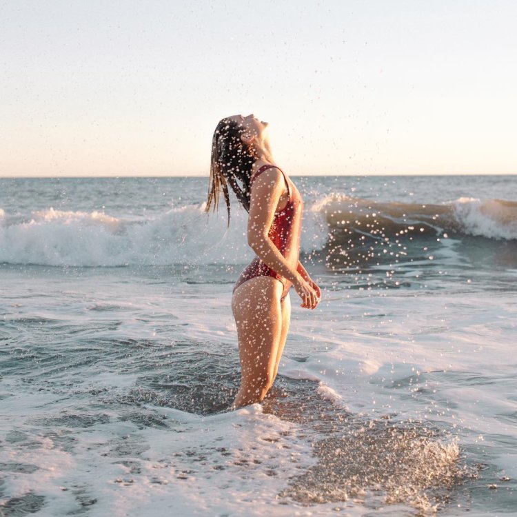 Bonnie Wright in a swimsuit 2019