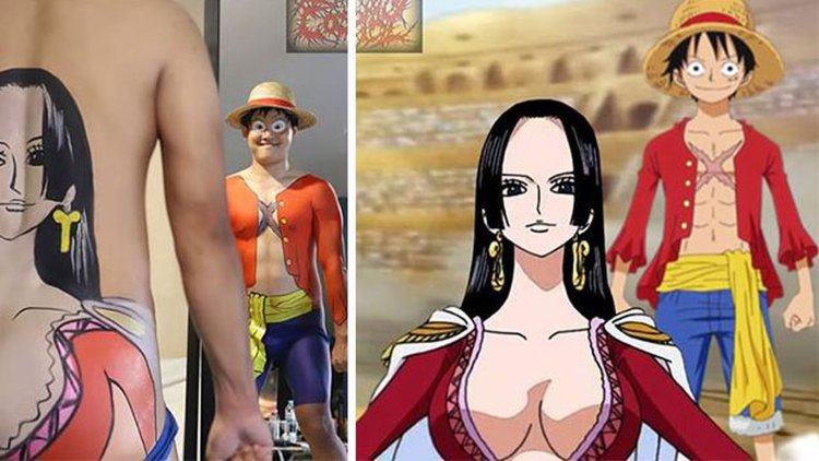 Boa Hankok Cosplay with Luffy