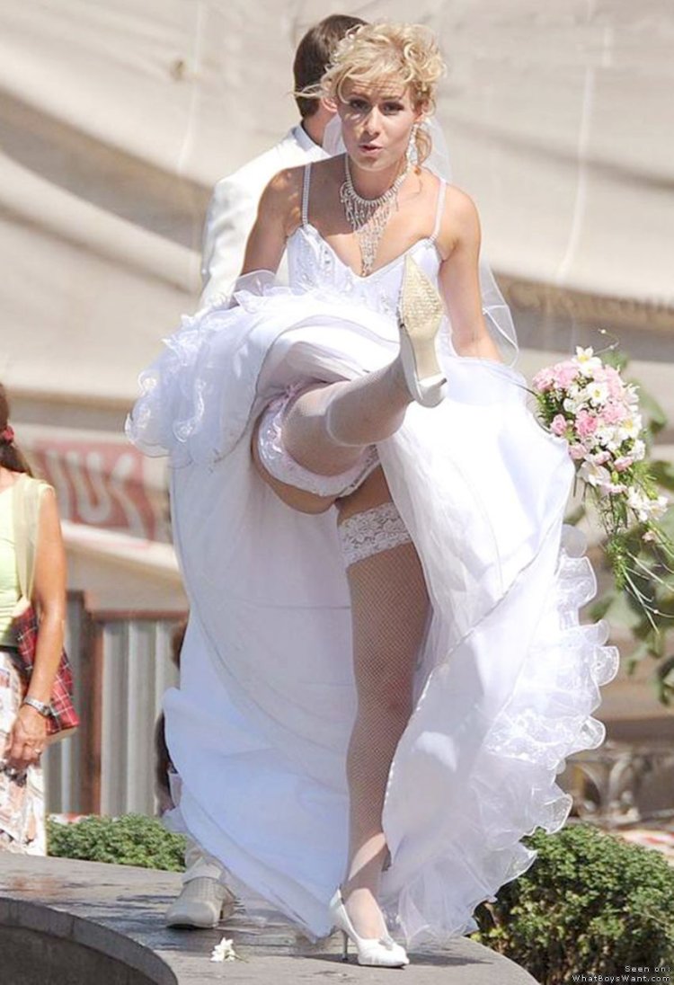 The bride at the wedding lit up