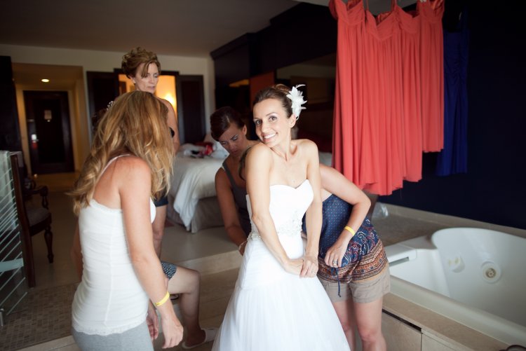 At the wedding is private