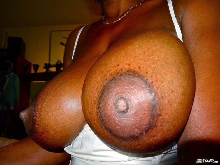 Giant black nipples