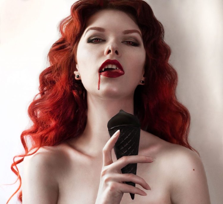 Vampire with red hair