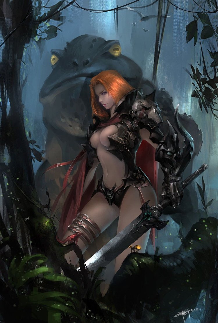 Fantasy armored bromense art