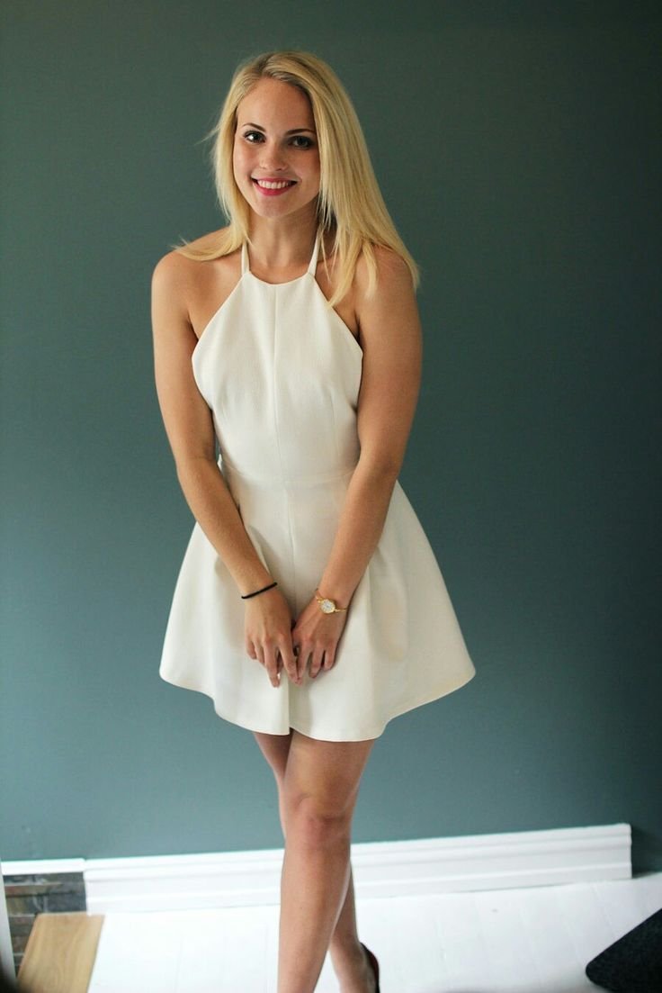 Emily Nevone in the dress