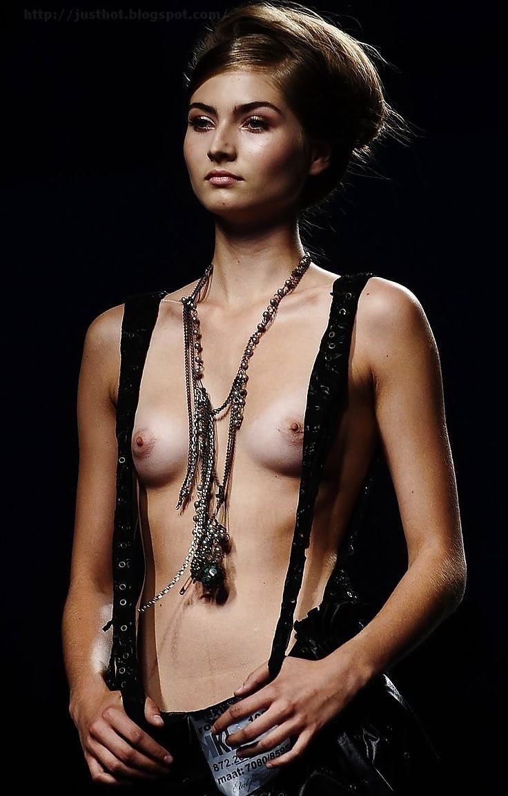 French fashion with bare breasts