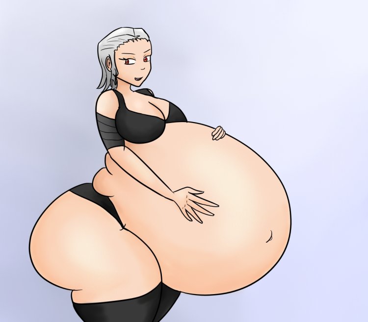 Sexy inflation Belly Pregnant