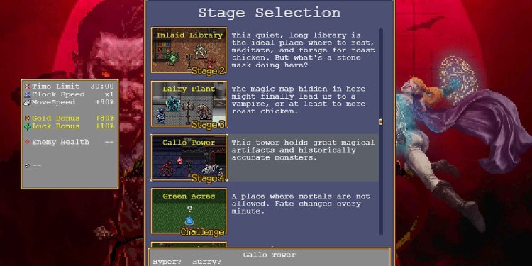 Vampire Survivors builds