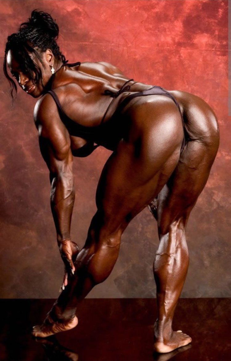 Bodybuilders in tights