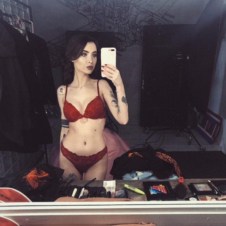 Julia Resign in Lower Lingerie