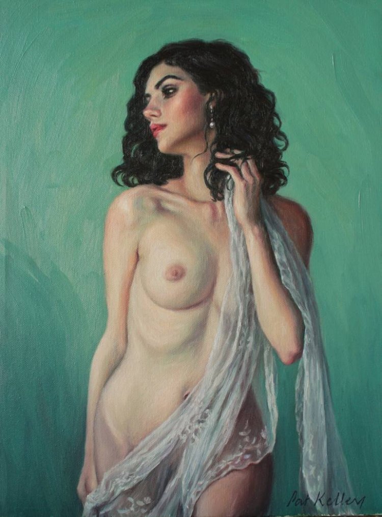 Curly naked women paintings