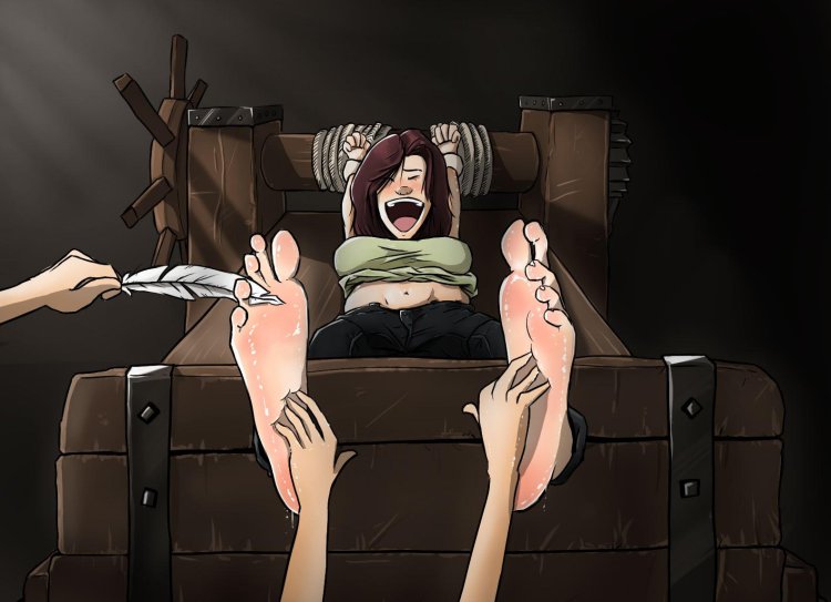 BDSM torture girls with tickling