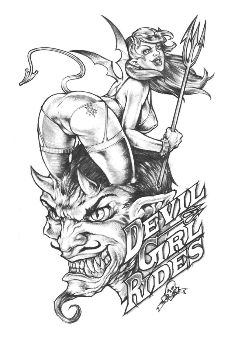 Jester tattoo sketch