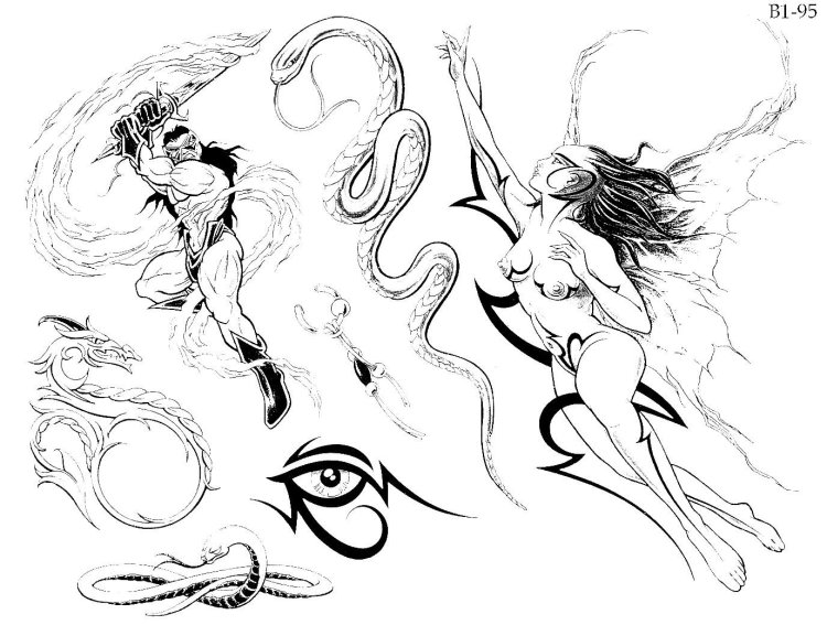 Tattoo drawings are adults