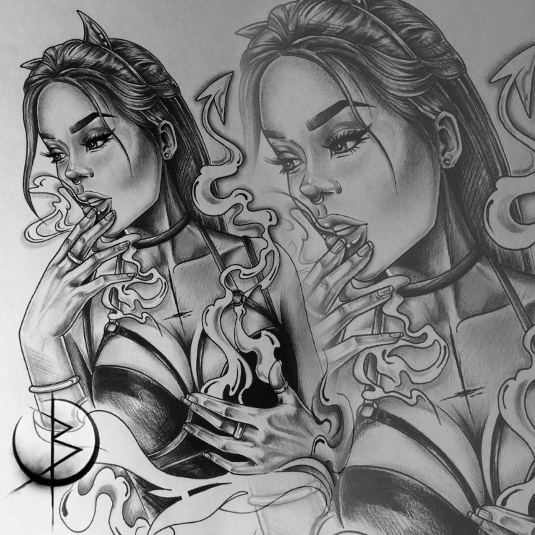 Sketches of tattoos debauchery