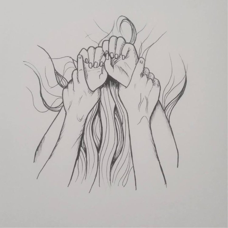 Drawings with a simple pencil for sketching aesthetics