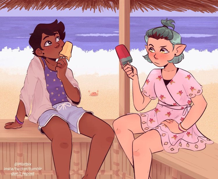 The Owl House Emiti and Luz naked