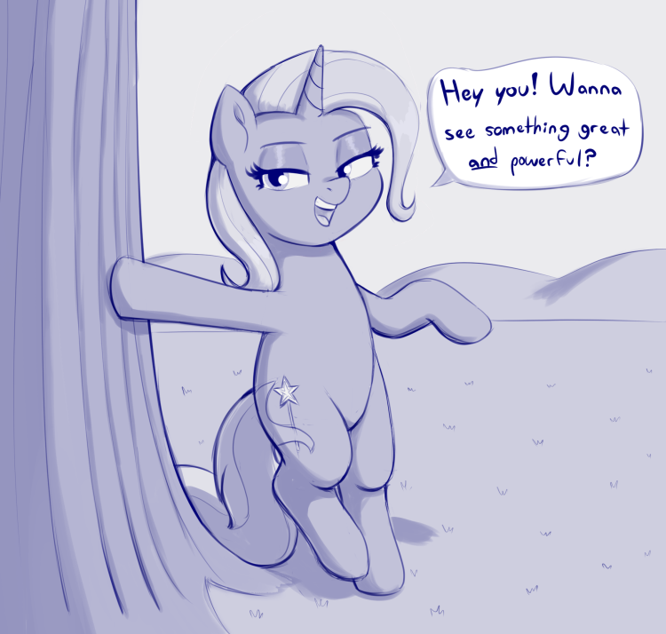 Trixie shows the ass