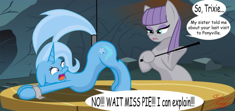 Trixie will be dressed in a lap on the grip mlp bdsm