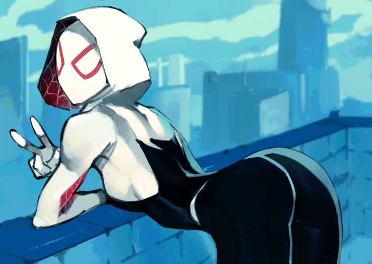 Naked gwen man spider