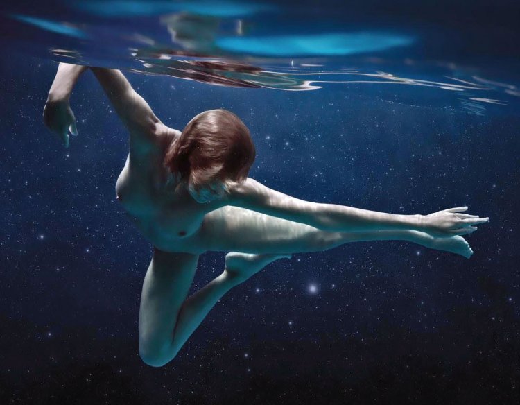 Erotica. Underwater Show- Tenerife. Nastya in the sea. Boat