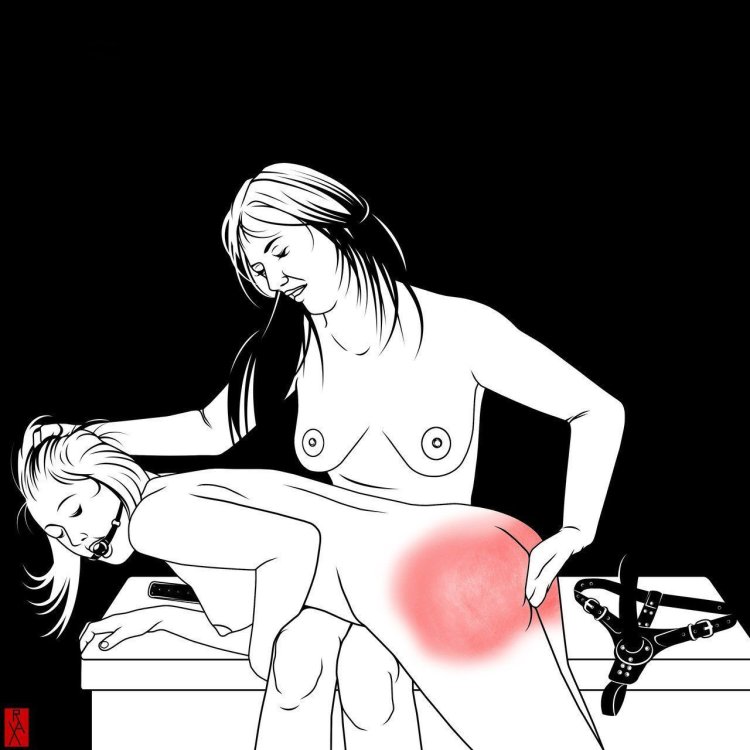 Lesbian flogging comics