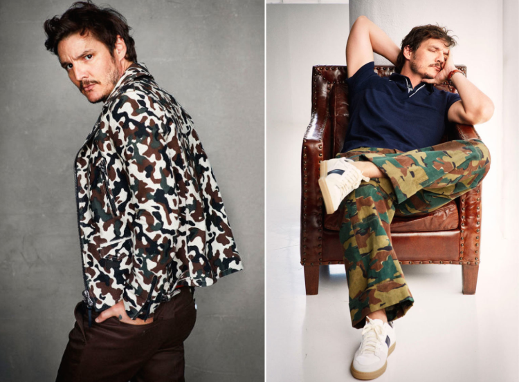 Pedro Pascal Esquire Camouflage