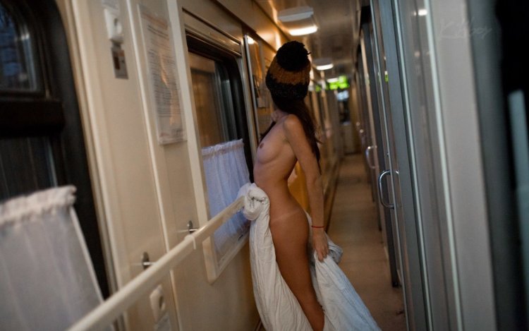 Erotic girls on the train