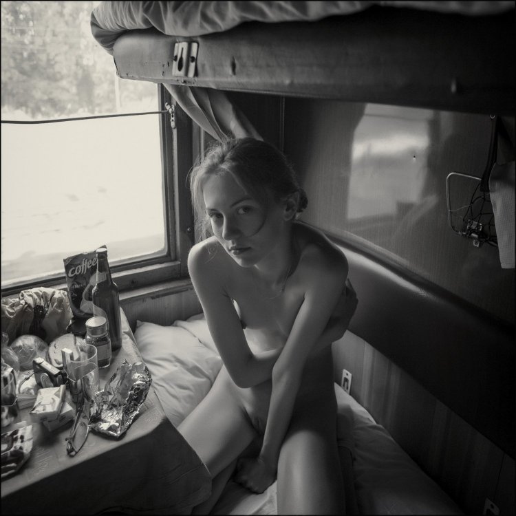 Kiselev Pavel on a train