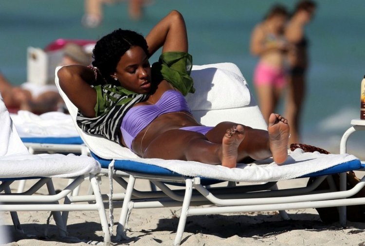 Kelly Rowland on Beach