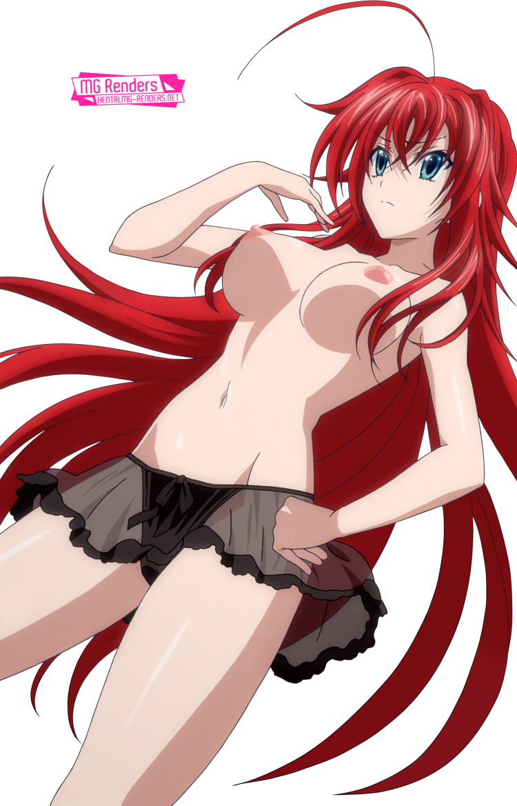 Rias Gremory without underwear