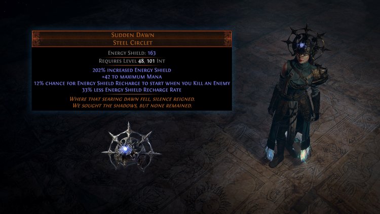 Crystallized Omniscience Onyx Amulet Poe