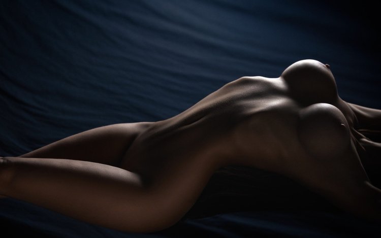 Girl stomach chest nude