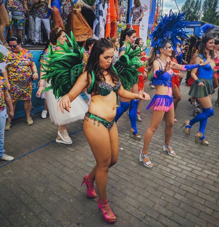 Carnival in Brazilia procession