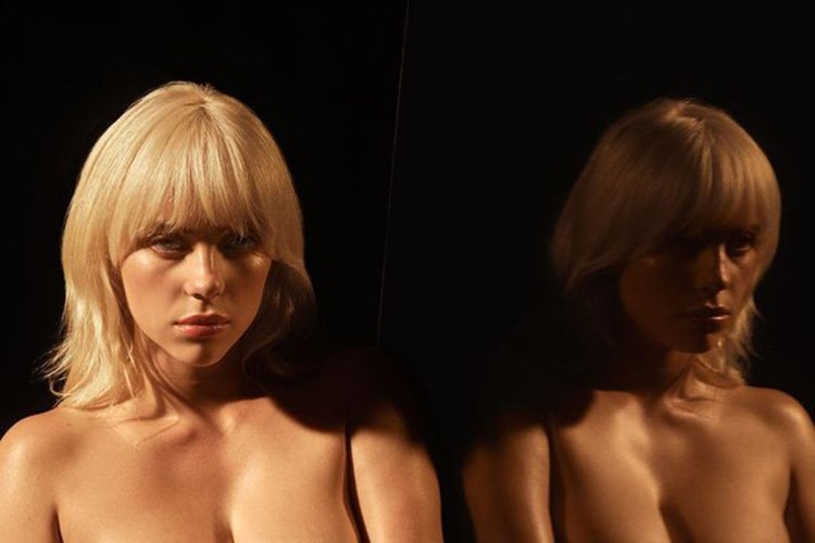 Billy Ailish Topless Advertising