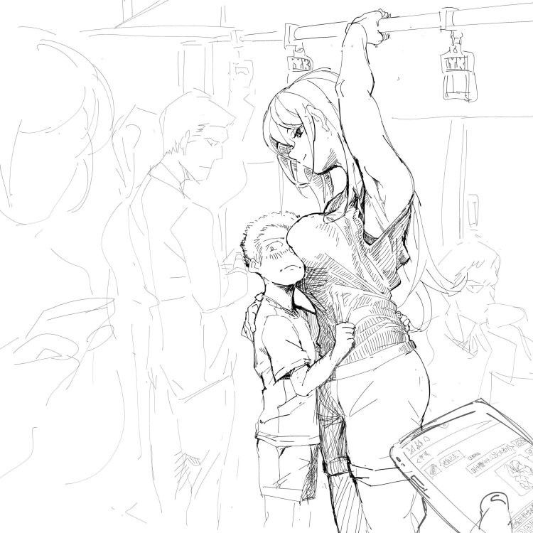 Perverted drawings with a pencil