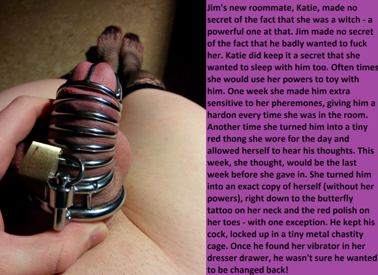 Teenagers in the CFNM Captions Fidelity belt