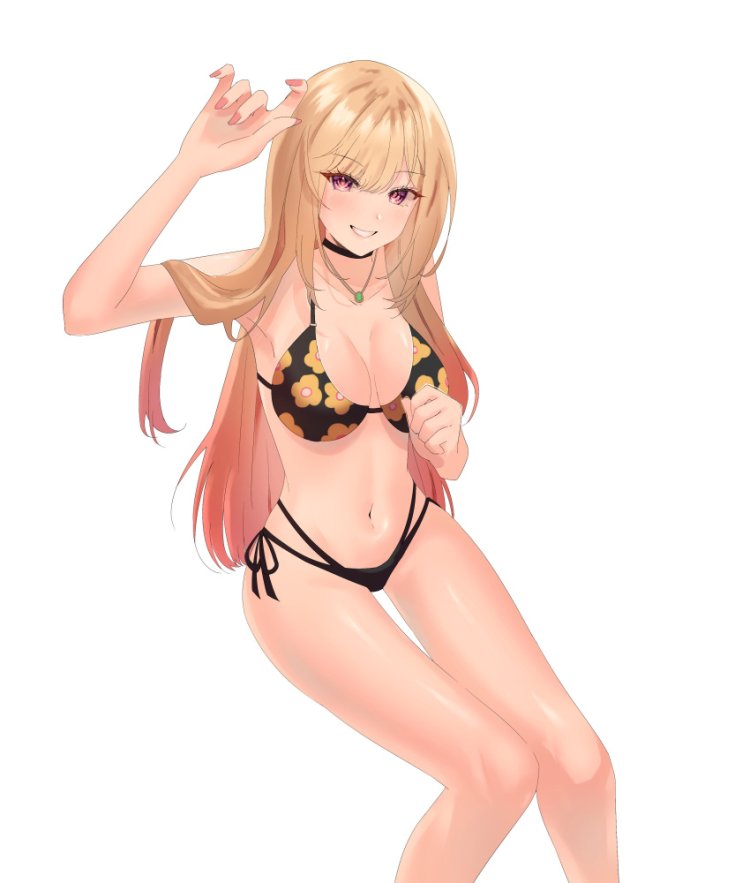 Merin Kitagawa in anime swimsuit