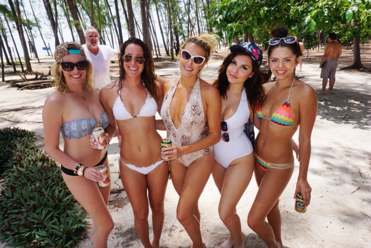 Students in the village of Bikini Group