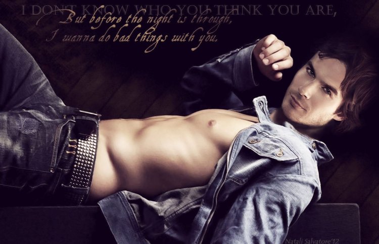 Ian Somerholder is half -naked