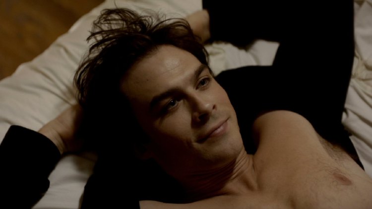 Damon Salvatore sleeps