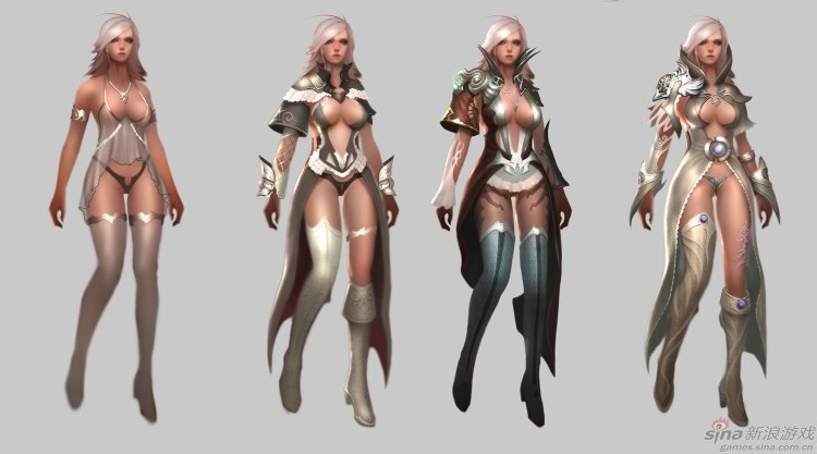 Sexy MMO RPG character