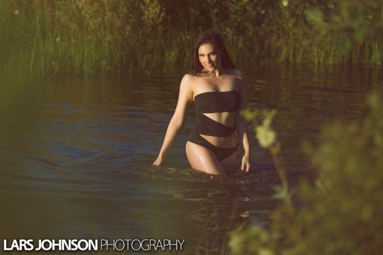 Elize Ryd in a swimsuit