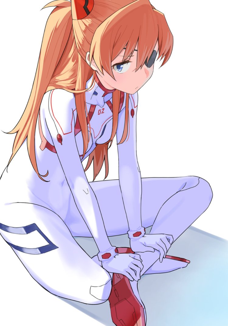 Asuka Langley Evangelion Footjob
