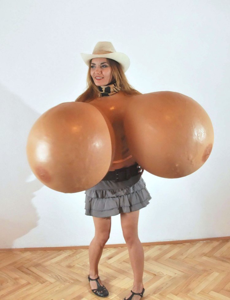 Huge inflatable boobs