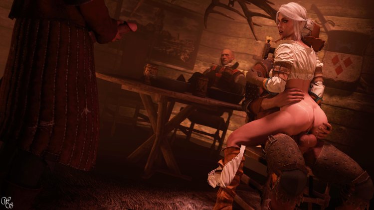 Ciri Triss and Yennifer Lesbian