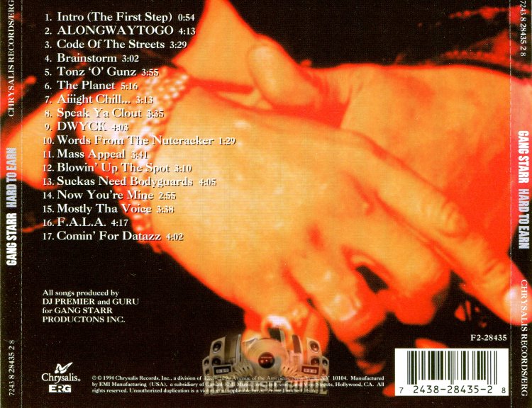 Gang Starr - Hard to Earn 1994