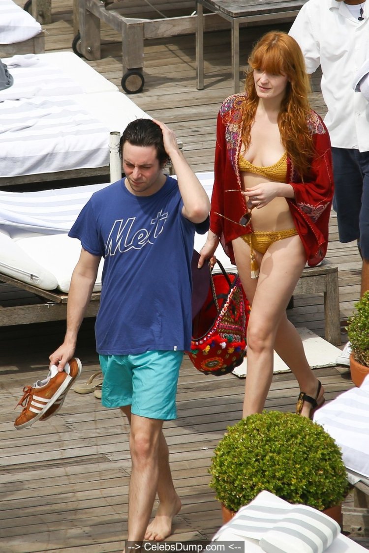Florence Welch in a swimsuit