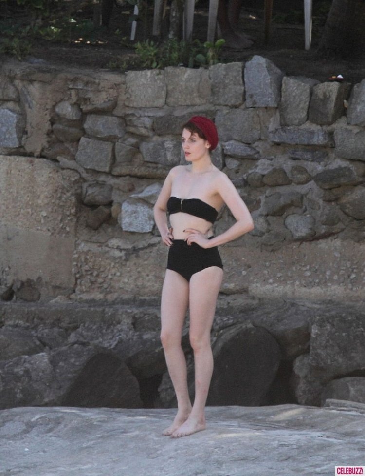 Florence Kostya in a swimsuit