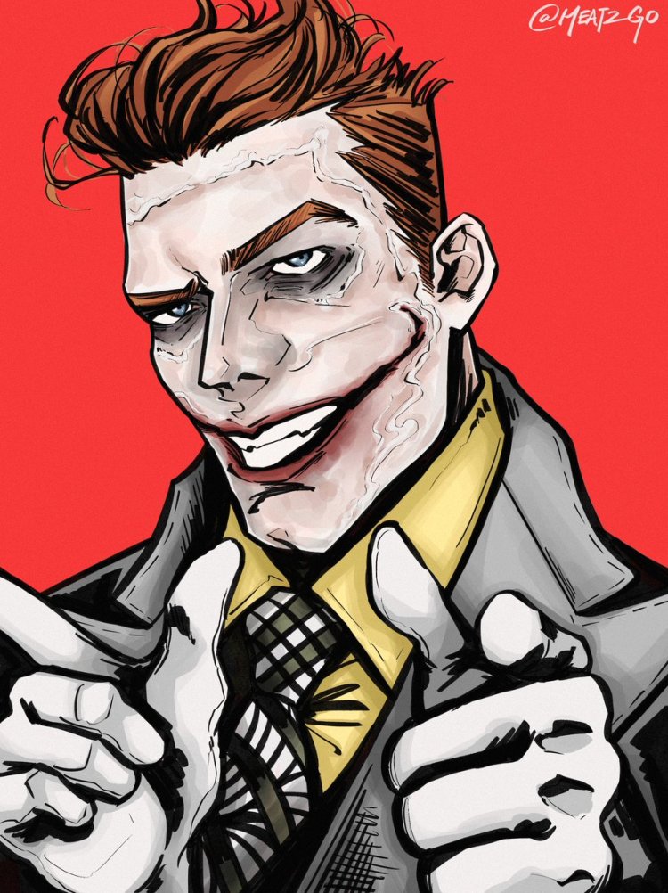 Jerome Valeska shows a heart